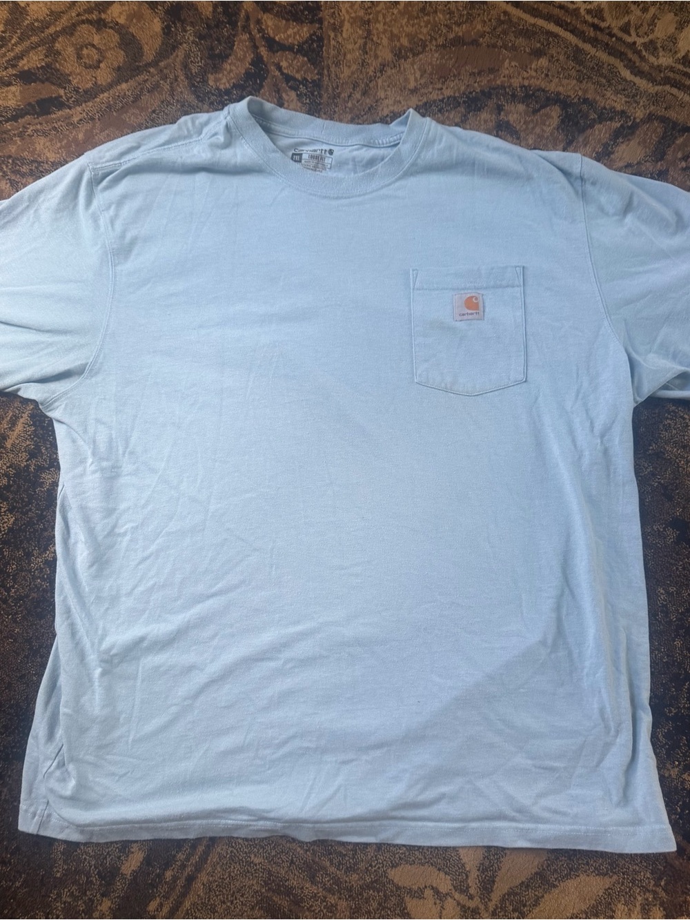 2xl carhartt Men’s Light Blue Pocket T-Shirt